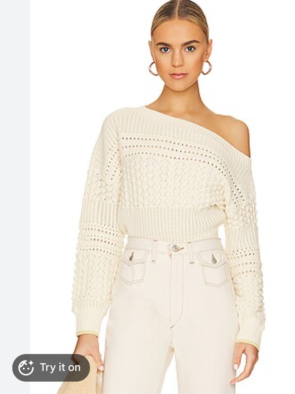 Revolve x Tularosa Razon Pointe Off Shoulder sweater women size Medium